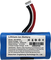 Аккумулятор для aQsi-5Ф Lithium-ion (KB18650D 7.4V, 2600mAh) картинка от магазина Кассоптторг
