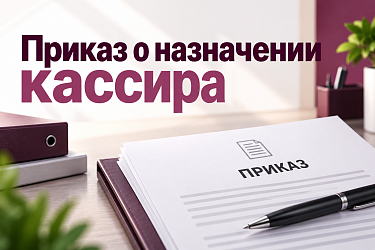 Приказ о назначении кассира